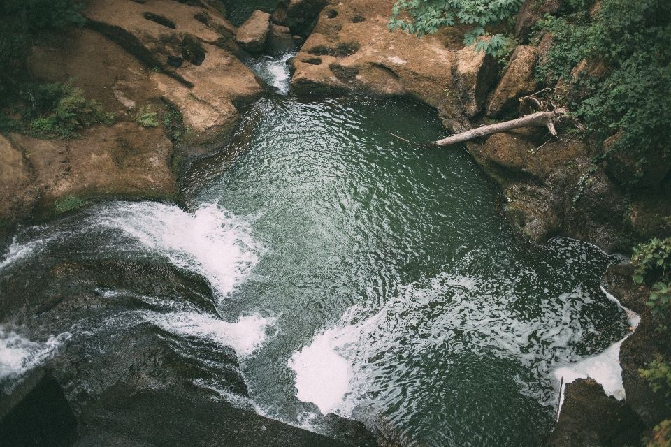 水 rock 瀑布 河