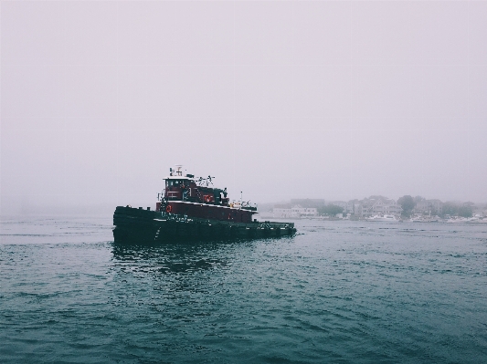 Sea water ocean fog Photo