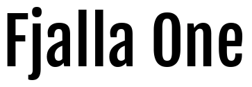 Fjalla One Font