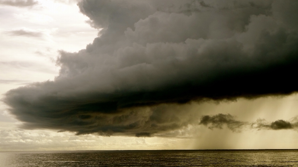 Mare oceano nube cielo