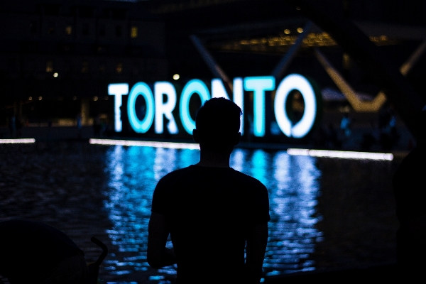 Water silhouette light night Photo