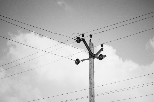 Light cloud black and white sky Photo