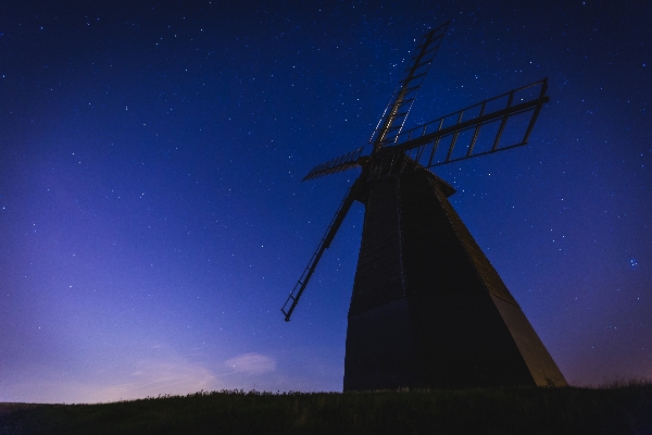 Sky night star windmill Photo