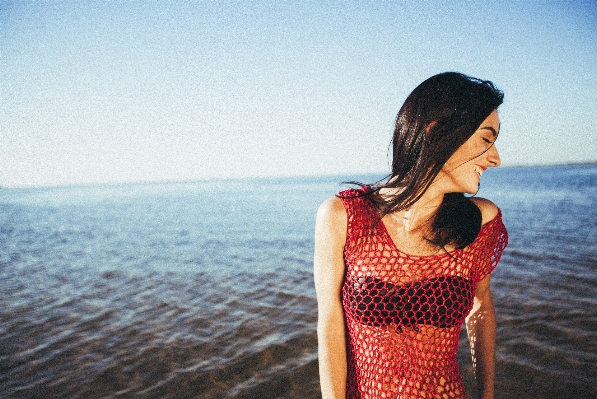 Beach sea ocean person Photo