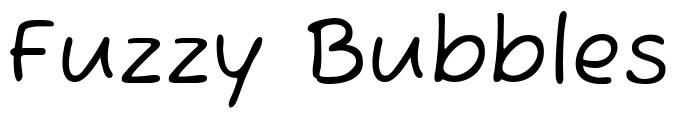 Fuzzy Bubbles Font