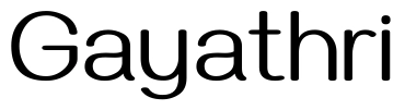 Gayathri Font