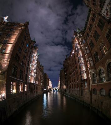 Architecture night canal cityscape Photo