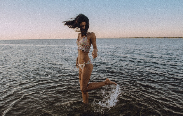 Beach sea ocean girl Photo