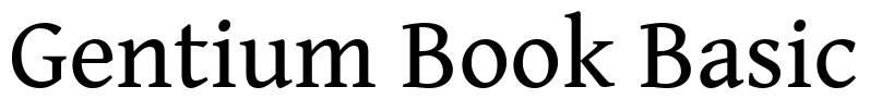 Gentium Book Basic Font