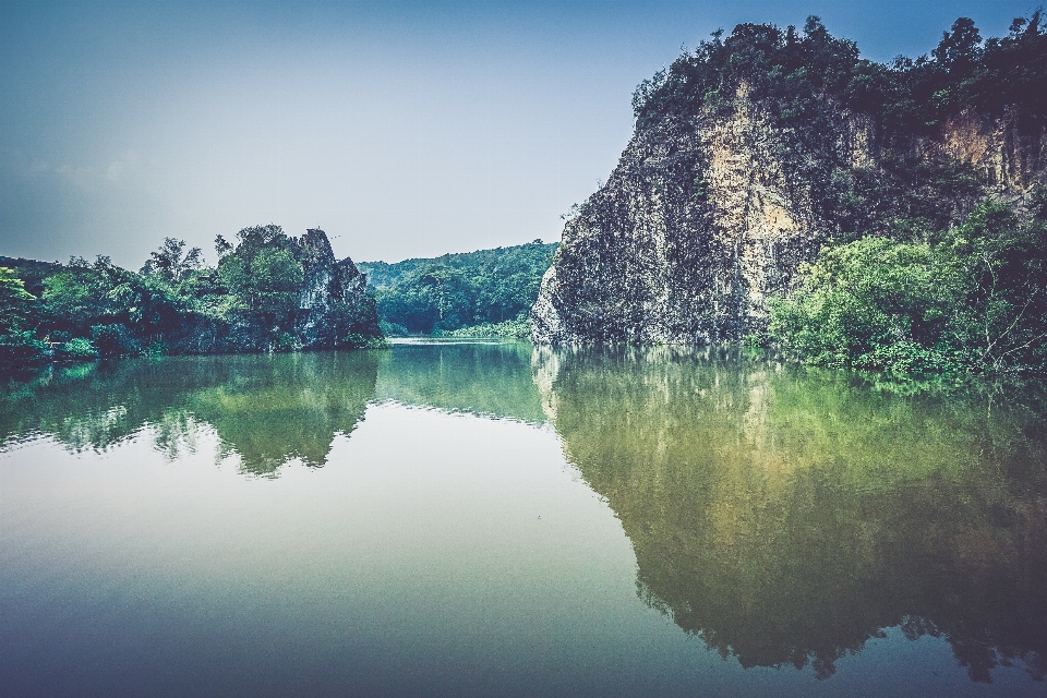 Landschaft meer baum wasser