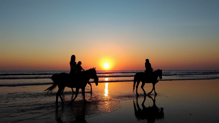 Foto Pantai lanskap laut pesisir