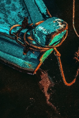 Water rope boat rust Photo