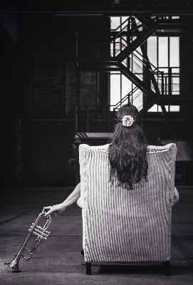 Foto Bianco e nero
 ragazza donna capelli