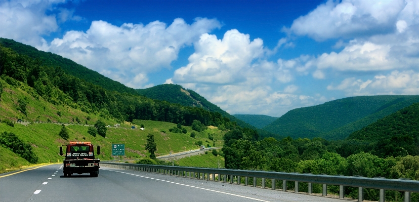 景观 山 天空 路 照片