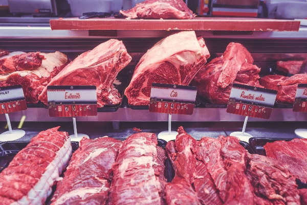 皿 食べ物 肉 生肉
 写真