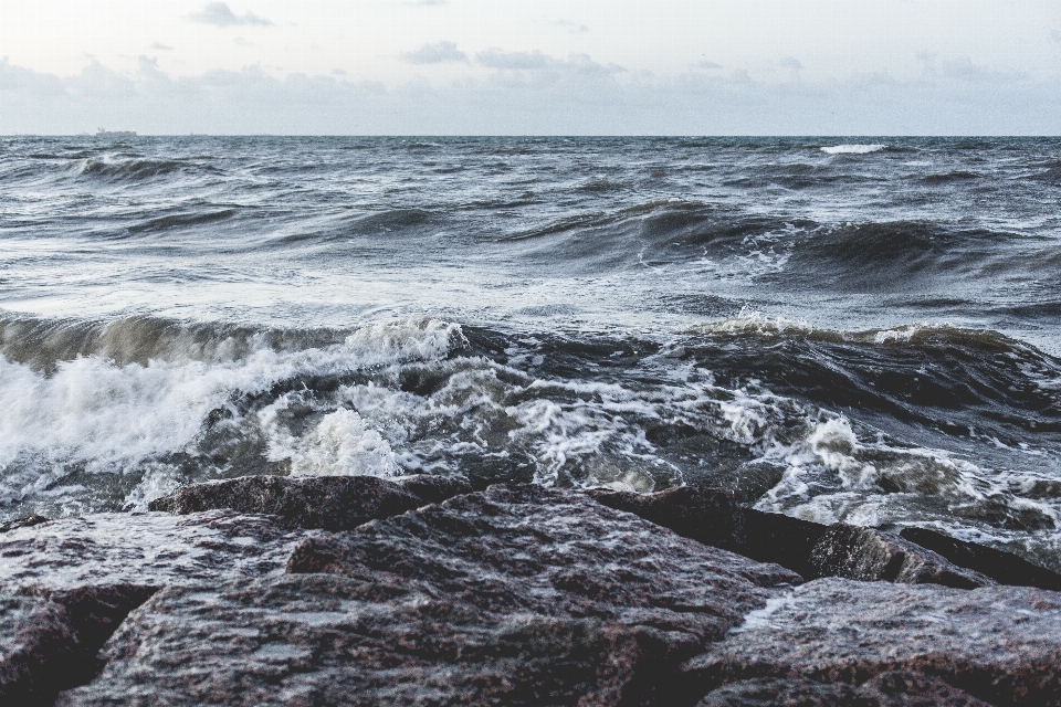 Sea coast water rock