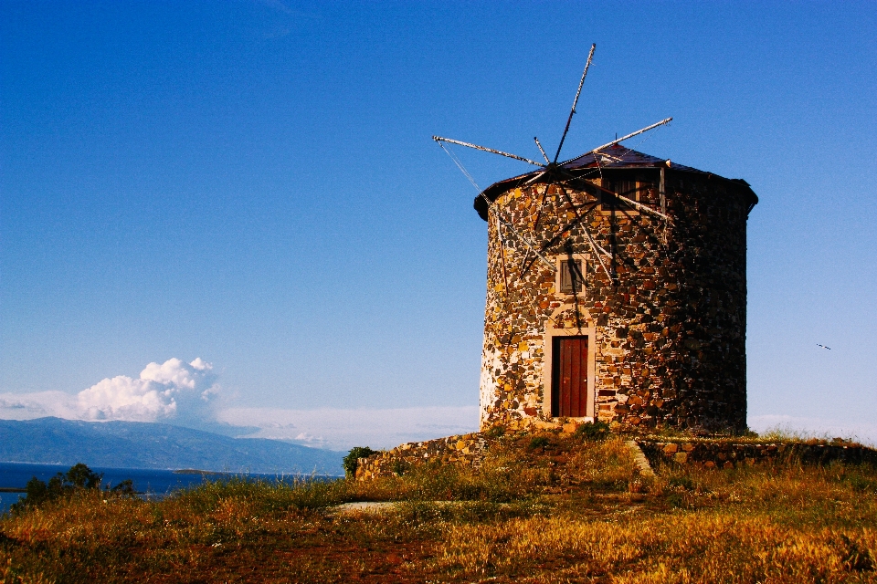 Structure prairie windmill building