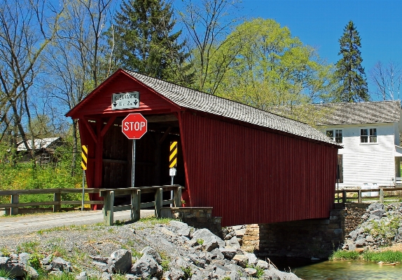 Creek road bridge farm Photo