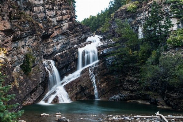 Foto Albero acqua rock cascata