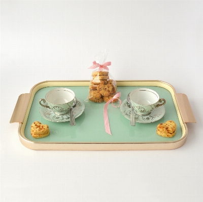 Photo Tableau thé tasse plat