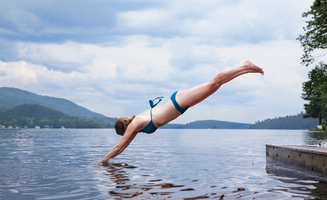 Foto Laut air wanita danau