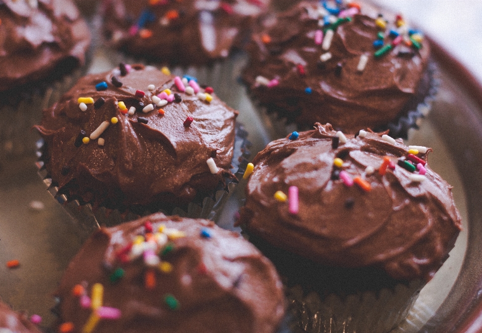 Cibo cioccolato cupcake cottura al forno
