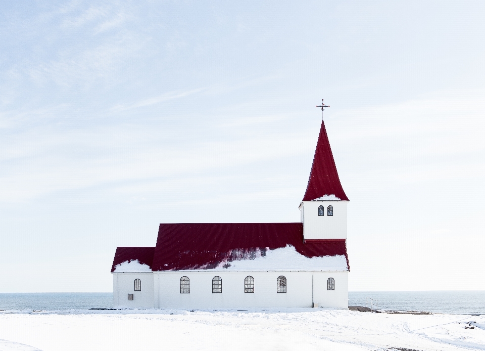 Nevicare inverno faro architettura