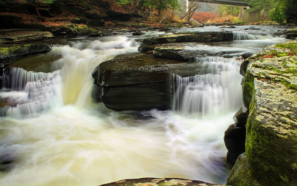 Air alam terjun sungai kecil
