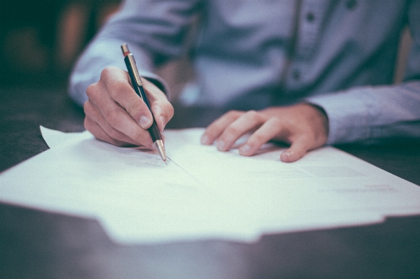 Writing hand person pen Photo