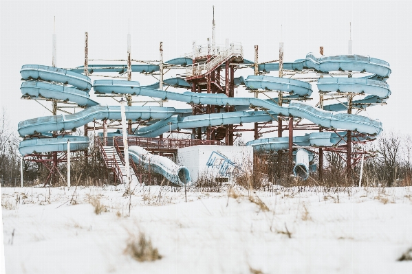 Snow winter airplane vehicle Photo