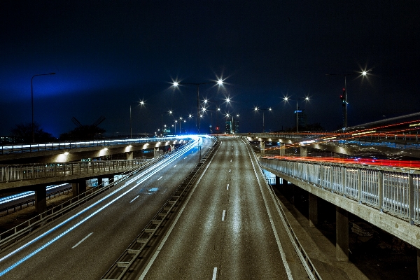 Light structure road bridge Photo