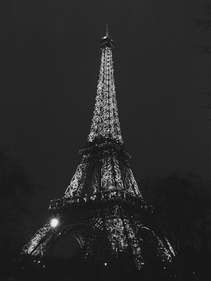 ライト 黒と白
 夜 写真撮影 写真