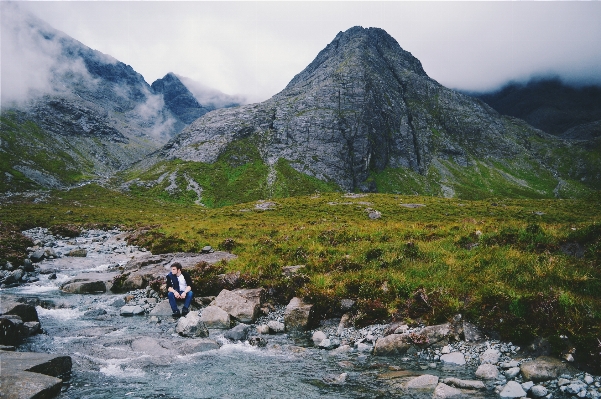 Landscape grass rock wilderness Photo