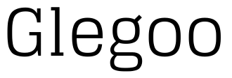 Glegoo Font