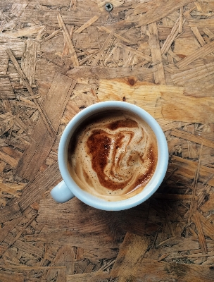 コーヒー カップ 皿 食事 写真