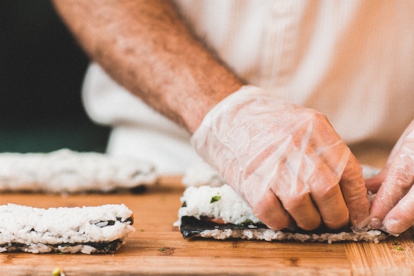 手 男 食事 食べ物 写真