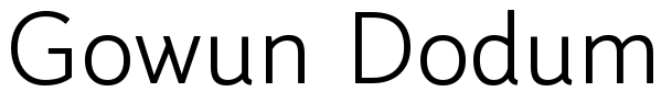 Gowun Dodum Font