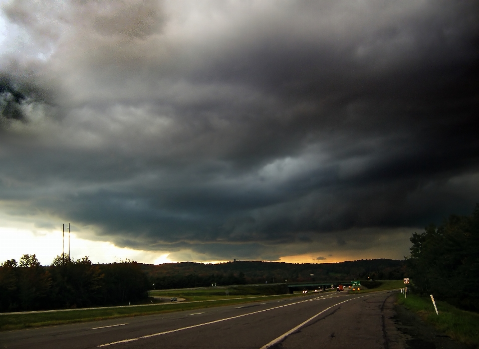 Nuvem céu estrada autoestrada