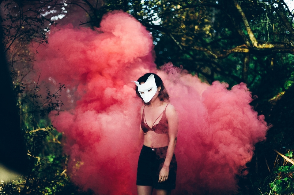 Nature forest woman flower