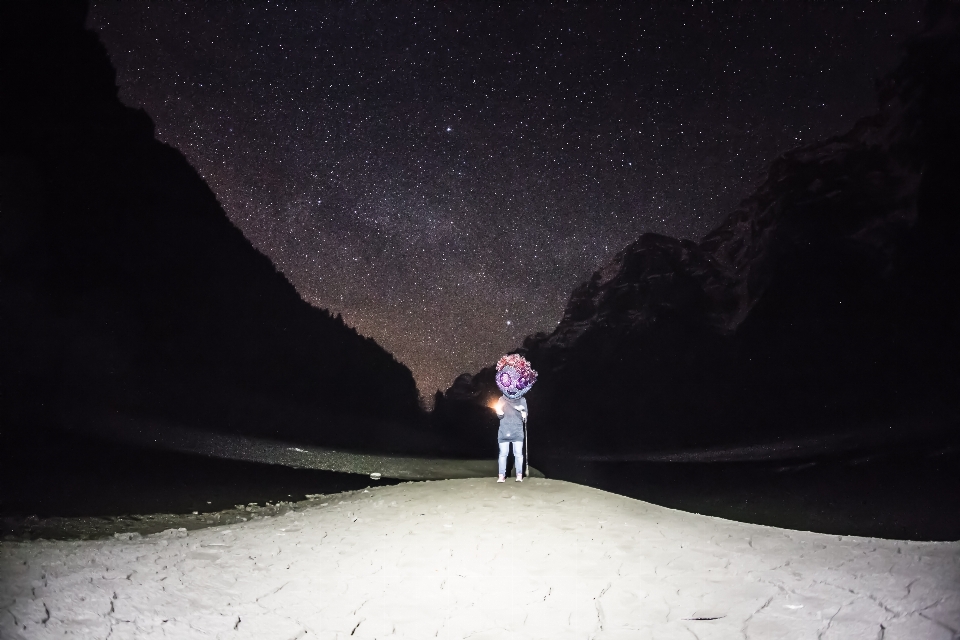 クリエイティブ 雪 夜 写真撮影