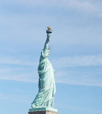 Foto Langit new york monumen patung