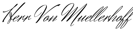 Herr Von Muellerhoff Font