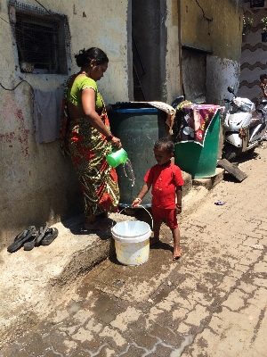 Travel temple slum Photo