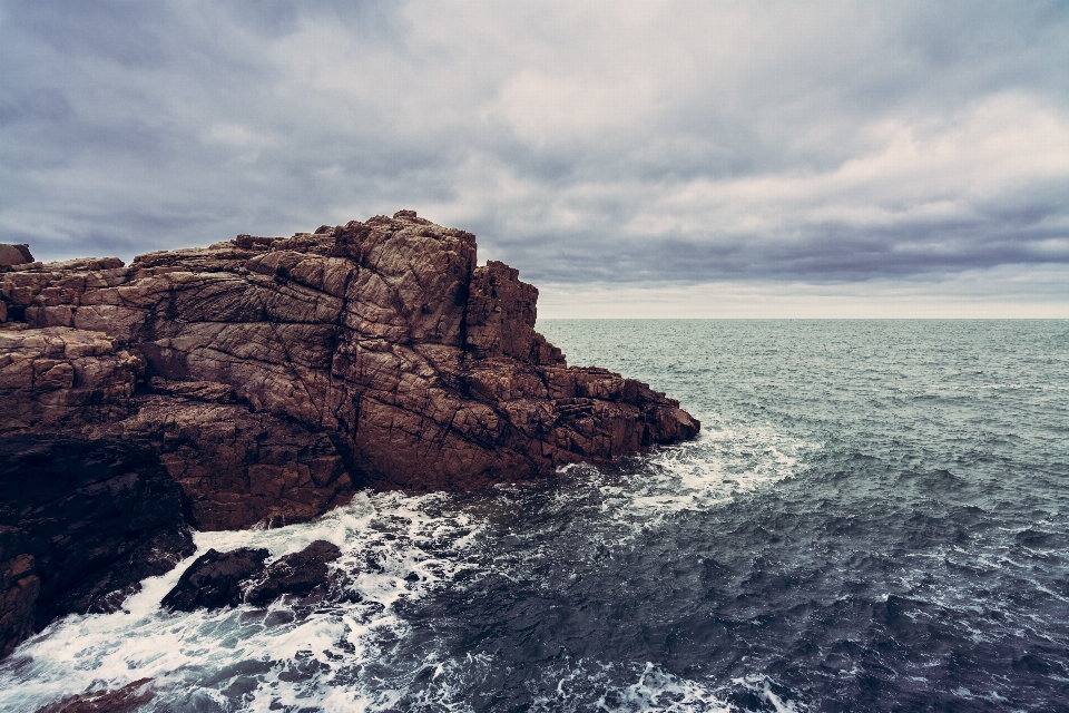 Sea coast rock ocean