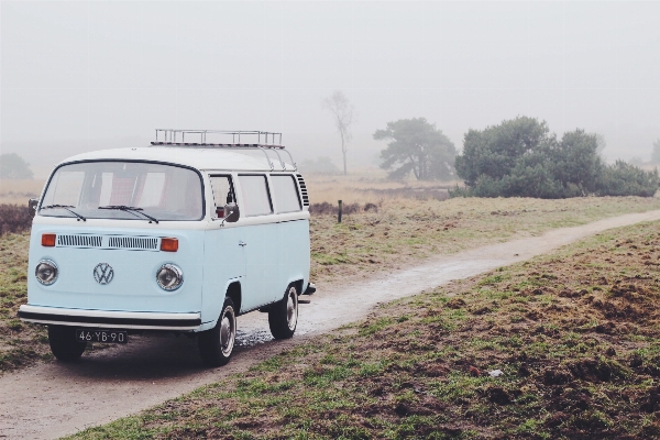 Fog road car volkswagen Photo