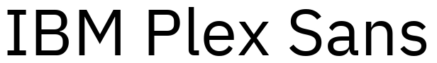 IBM Plex Sans Font