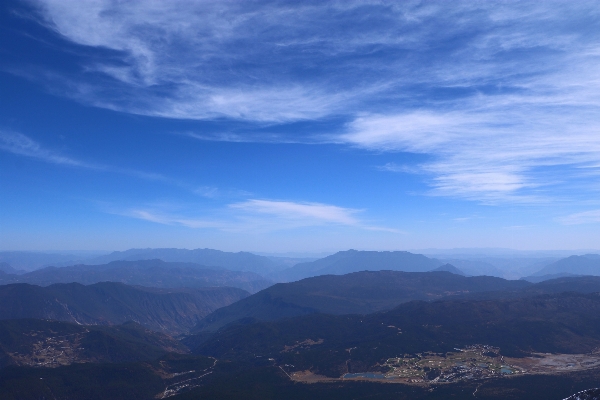 Landscape horizon mountain cloud Photo