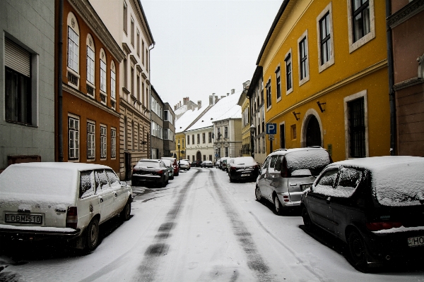 Snow winter road street Photo