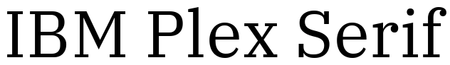 IBM Plex Serif Yazı tipi