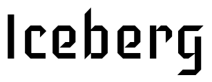 Iceberg Font